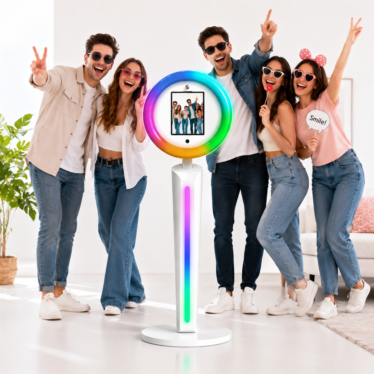 Photography Lighting Kit Portable - Portable iPad Photo Booth Machine Via