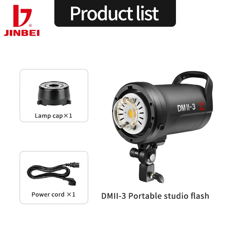 JINBEI DMII-3 Studio Flash 300 - Photography Lighting Kit Portable ulasan dan harga
