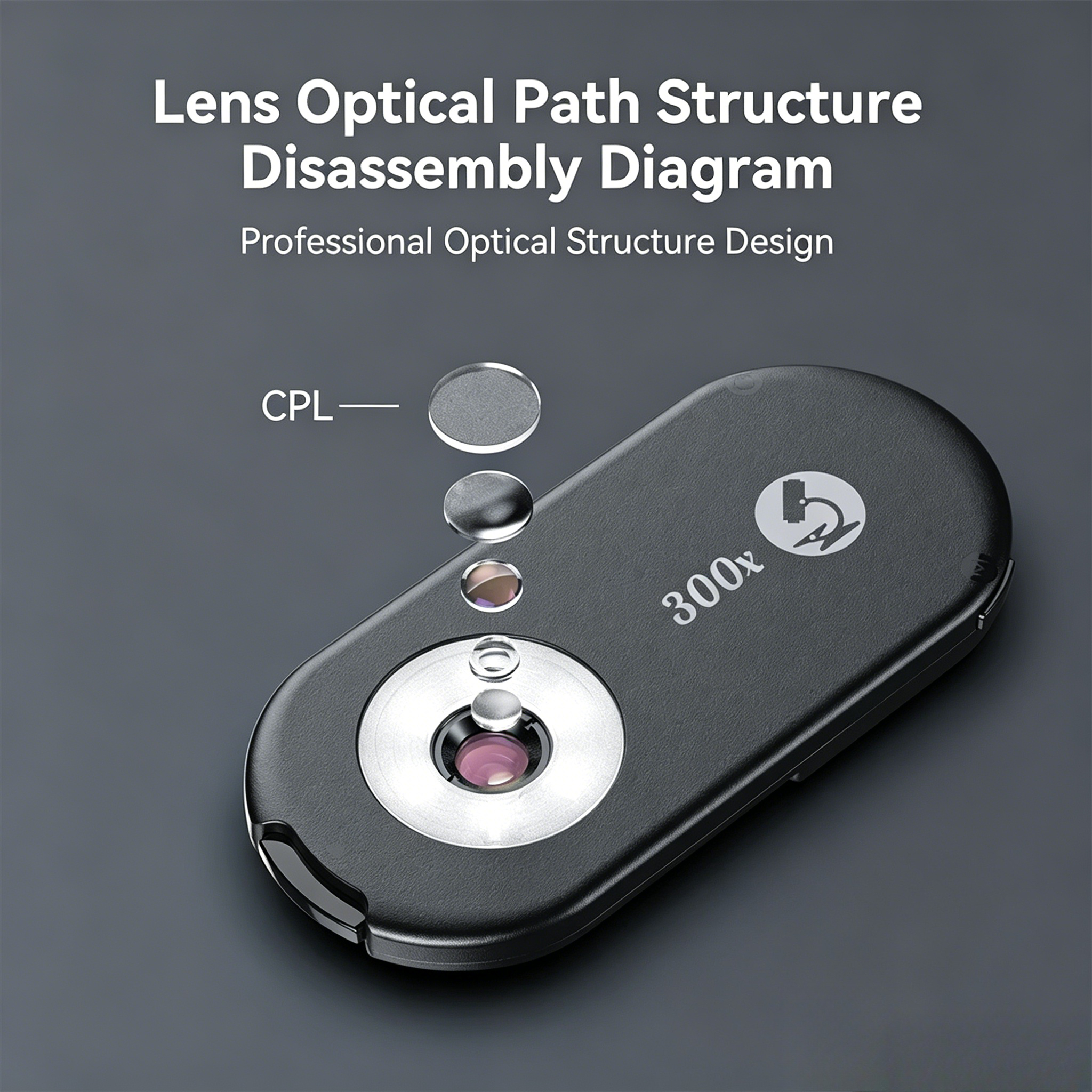 100-300X Microscope Lens Phone - Macro Photography Lighting Kit ulasan dan harga