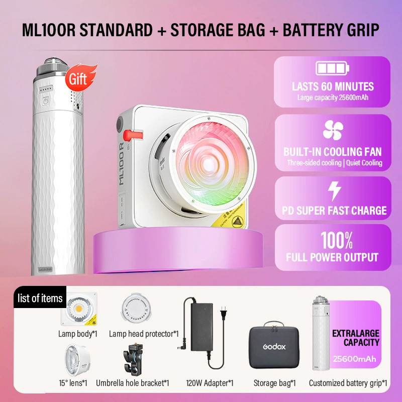 Godox ML100Bi/ML100R Bi-Color  - Photography Lighting App ulasan dan harga