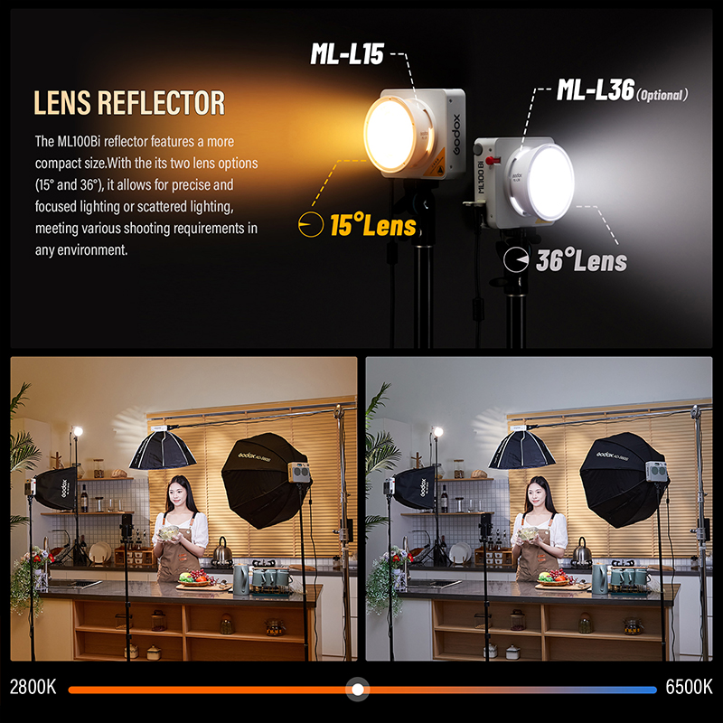 Godox ML100Bi/ML100R Bi-Color  - Photography Lighting App ulasan dan harga
