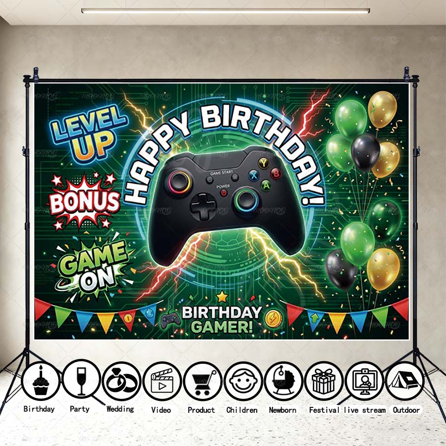 Gamer Gaming Birthday Photogra - Photography Lightning ulasan dan harga