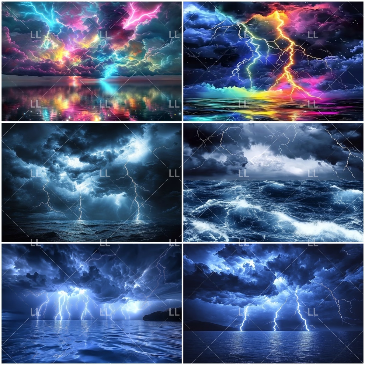 Colorful Lightning Party Decor - Photography Lightning ulasan dan harga