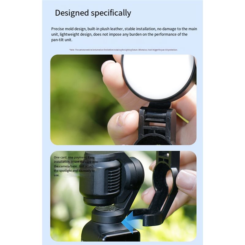 AA08-For DJI Osmo Pocket 3 LED - Photography Lighting Kit Portable ulasan dan harga