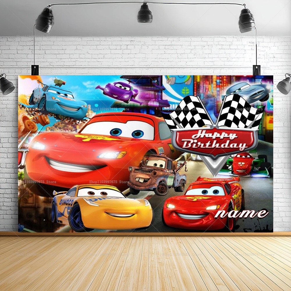 Lightning McQueen Backdrops Ch - Photography Lightning ulasan dan harga