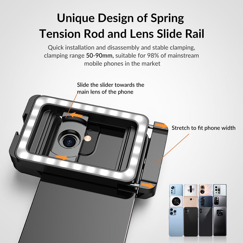 APEXEL Multi-Function Phone Fi - Macro Photography Lighting Kit ulasan dan harga