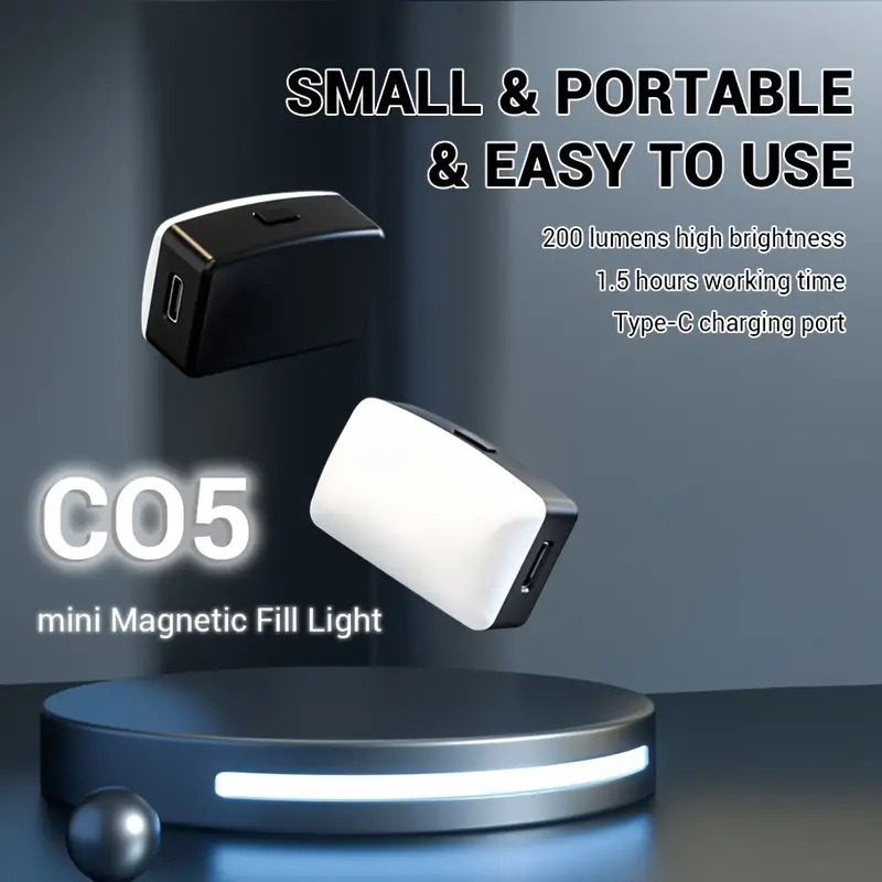 Mini Magnetic LED Selfie Light - Photography Lighting With Flash ulasan dan harga