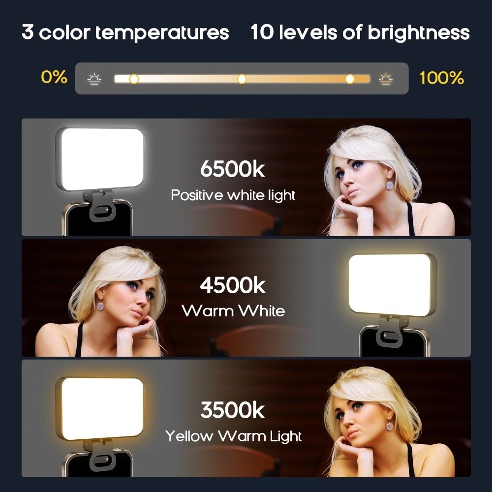 800/1000mAh LED Selfie Light U - Photography Lighting With Flash ulasan dan harga